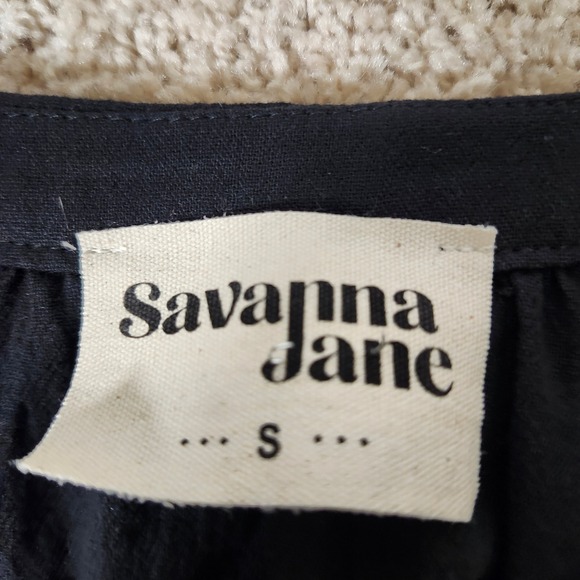 Savanna Jane Plaid Floral Embroidered‎ Button Up Blouse Womens Small - Picture 4 of 8